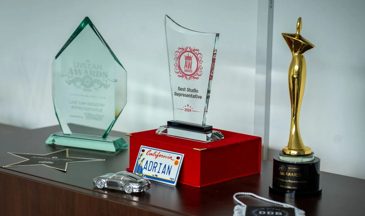 Trofeele lui Adrian Florin: Live Cam Awards 2023, AW Awards 2024 și Bucharest Summit Awards 2023